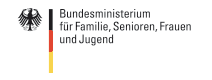 Bundesministerium für Familie, Senioren, Frauen und Jugend Logo des BMFSFJ